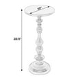 thumbnail image 4 of Butler Specialty Company Mario 10 in. W Round Metal Pedestal End Table - Gold, 4 of 4