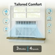 Comfort Zone 10,000 BTU Window Air Conditioner, Smart Wi-Fi Enabled, 4-Speed Settings, Timer & Remote, Cools Up to 450 sq. ft., White