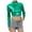 A-Green246, variant on Womens Tshirts Semi Turtleneck Long Sleeve Metallic Fabric Cropped T-Shirts Slim Carnival Party Summer Chic Tops