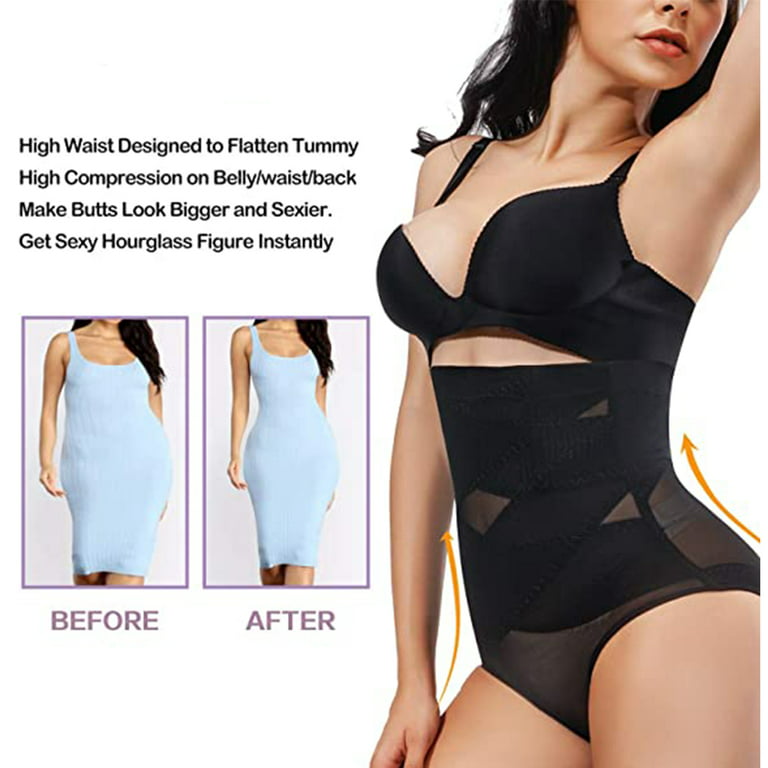 Lilvigor Shapewear for Women Waist Trainer Tummy Control Butt Lifter  Panties Hi-Waist Short Stomach Body Shaper Cincher Girdle 