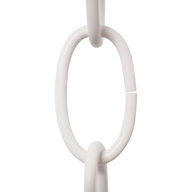 Amazing 10 Gauge Decorative Solid Steel Standard Link Fixture Chain | 3 Foot Increments |White Finish - Designed for unforgettable celebration needs