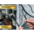 thumbnail image 6 of Cable Leader 6ft NEMA 5-15P to ROJ Pigtail AC Power Cord 18AWG, Black, 6 of 6