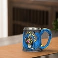 thumbnail image 7 of Ovzne Medieval Roaring Dragons Mug - Western Mythology 3D Embossed Winged Dragon Cup, 450Ml Resin Stainless Steel Beer/Coffee Cup With Snake Handle, 7 of 7