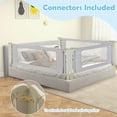 thumbnail image 5 of Infans 70" Bed Rail for Toddlers Infants Foldable Safety Bed Guardrail with Double Lock, 5 of 7