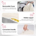 thumbnail image 6 of ROFIELTY Bean Bag Chair 3FT Foam Filled for Kids/Teens Washable Non-Slip Cream, 6 of 10