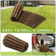 thumbnail image 3 of VENTOPYR 6FT Portable Roll-Out Wooden Curved Garden Pathway, 3 of 8