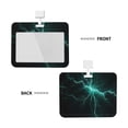 thumbnail image 2 of Kdxio Green Lightning Flash Card Badge Holder Work Badge Sleeve for Office, School, Factory, ID Credit Cards, Driver Licenses and Passes, 2 of 7
