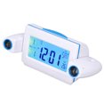 thumbnail image 2 of Led Clock Projection Clock Projection Alarm Clock Glareless LED Night Light Voice Control Induction Temperature Display LED ClockWhite Blue ANGGREK Otros, 2 of 8