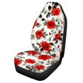 thumbnail image 5 of Uourmeti Deep Red Roses Car Seat Cover Full Surround Seat Covers for Cars Non-Slip Logo Customization 1 pcs Compatible with Vehicle Van, 5 of 6
