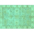 thumbnail image 1 of Ahgly Company Machine Washable Indoor Rectangle Abstract Turquoise Blue Modern Area Rugs, 5' x 8', 1 of 4