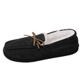 thumbnail image 4 of MEYSE Women's House Slippers Indoor Outdoor Moccasin Fuzzy Fluffy Furry Loafers Suede Warm Shoes, 4 of 6