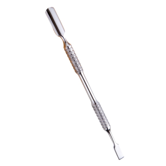 Stainless Steel Cuticle Pusher Double Ended Pusher Metal Spatula Cleaner Cuticle Remover for Manicures Pedicures