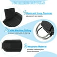 thumbnail image 3 of Uxcell Ankle Strap for Cable Machine, Gym Cable Kickback Ankle Wraps Exercise Attachment for Hip Leg Extension Black 24 x 8 cm, 3 of 7