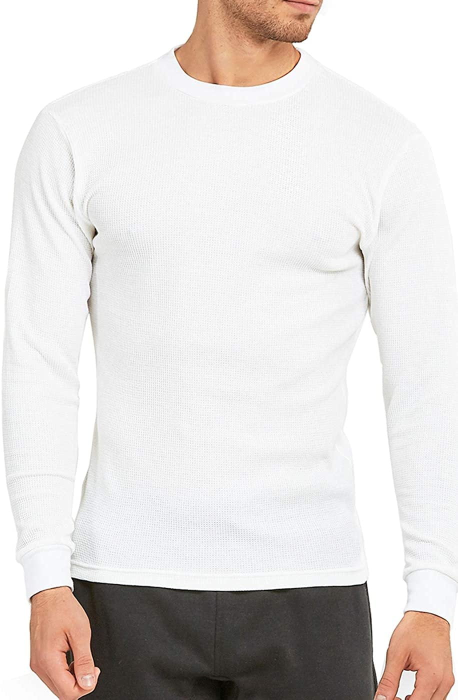 トップス Supply Waffle Thermal White Men's Classic Waffle-Knit Heavy Thermal Top 2XL, White - Walmart.com