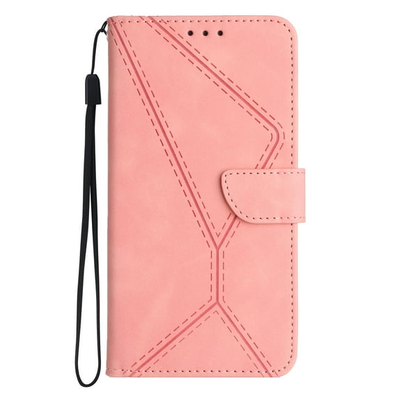 for Motorola Moto G Stylus 5G 2022 Flip Wallet Case, Magnetic PU Leather Wallet Case with Card Holder Kickstand Hand Strap Shockproof Folio Flip Protective Cover, pink