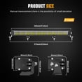 thumbnail image 2 of Colight Silm 20 Inch Spot + Flood Combo Beam Light Bar With Amber White DRL - 180W 18000 Raw Lumens, Waterproof, Die-cast, Off Road Lights, Truck, Jeep, UTV, ATV, SUV With DT Wire, 2 of 13