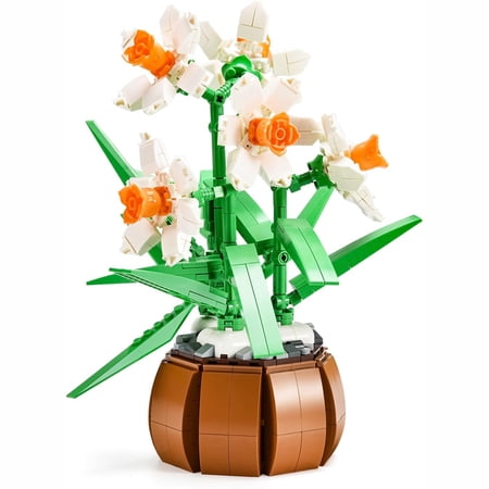 Syrinx Daffodils Flowers Building Sets for Adults, Compatible with Lego