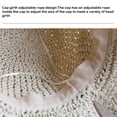 thumbnail image 4 of Qarigey Sombrero de paja de verano Bowknot Floppy de ala ancha Sombreros para el sol Playa al aire libre Transpirable Ahuecado Moda Adulto Type2 NO2, 4 of 6