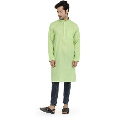 

Royal Kurta Men s Cotton Regular Kurta (718/Green/Dobby//Kurta/42_Light Green_42)