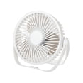 thumbnail image 1 of Ventilador de escritorio USB enchufable, mini ventilador portátil compacto, pequeño ventilador personal de 3 velocidades para casa, oficina, viajes, coche y mochileros. Blanco, 1 of 9