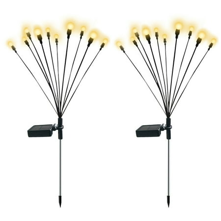

10LED Solar Powered Firefly Lights Flickering Bulbs Outdoor Garden Patio String Lamp