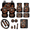 American Flag & Wolf Design, variant on Car Seat Cover Full Set, with Key Pendant Car Seat Covers, 17 Pieces Quick Installation Suitable for Cars SUVs Pickup Truck