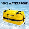 thumbnail image 2 of Bolsa de viaje MIER Waterproof Rolltop 80L Amarilla, 2 of 8