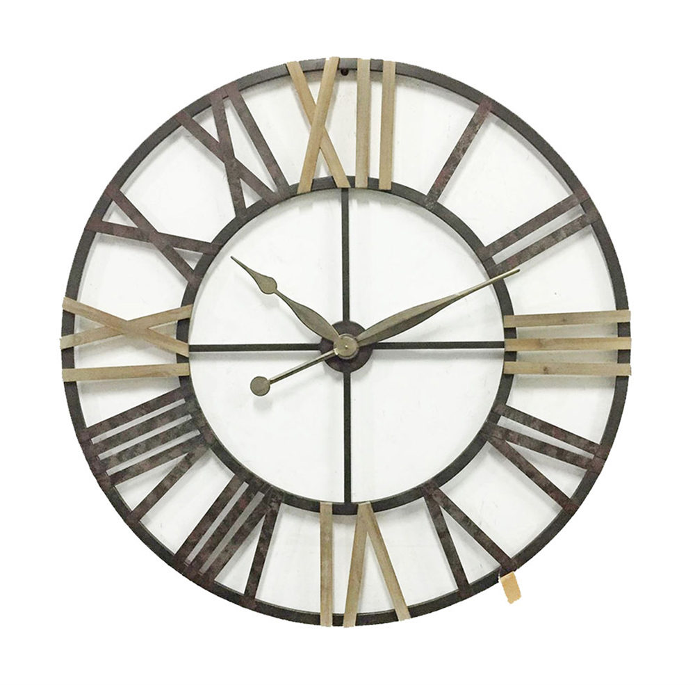 Sagebrook Home 47.2 in. Roman Numeral Metal Wall Clock