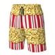 thumbnail image 4 of Fotbe Popcorn Trajes de Baño Estampados para Hombre, Shorts de Verano de Secado Rápido, Ropa de Playa, Bañadores-XX-Large, 4 of 6