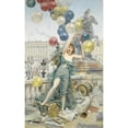 thumbnail image 3 of Fernand Le Quesne 13x18 Black Modern Framed Museum Art Print Titled - Allegory of Advertising (1897), 3 of 5