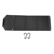 Eco-Friendly 18W 18V Monocrystalline Solar Panel Kit with USB, DC, and Type C Outputs - Portable Power Supply for Outdoor Charging Needs, Includes Carabiners for Easy Mounting