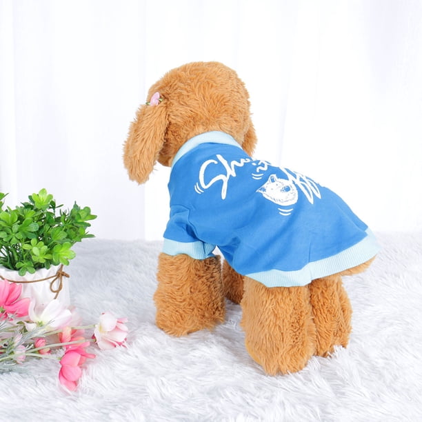 Camiseta para mascotas primavera otoño perro cachorro ropa para gatos pequeños, chaleco impreso, talla L #1