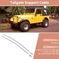 thumbnail image 2 of No.J5752617 Cables de soporte de la puerta trasera para Jeep CJ Series CJ7 CJ5 Scrambler Cable de elevación de la puerta trasera, 2 of 7