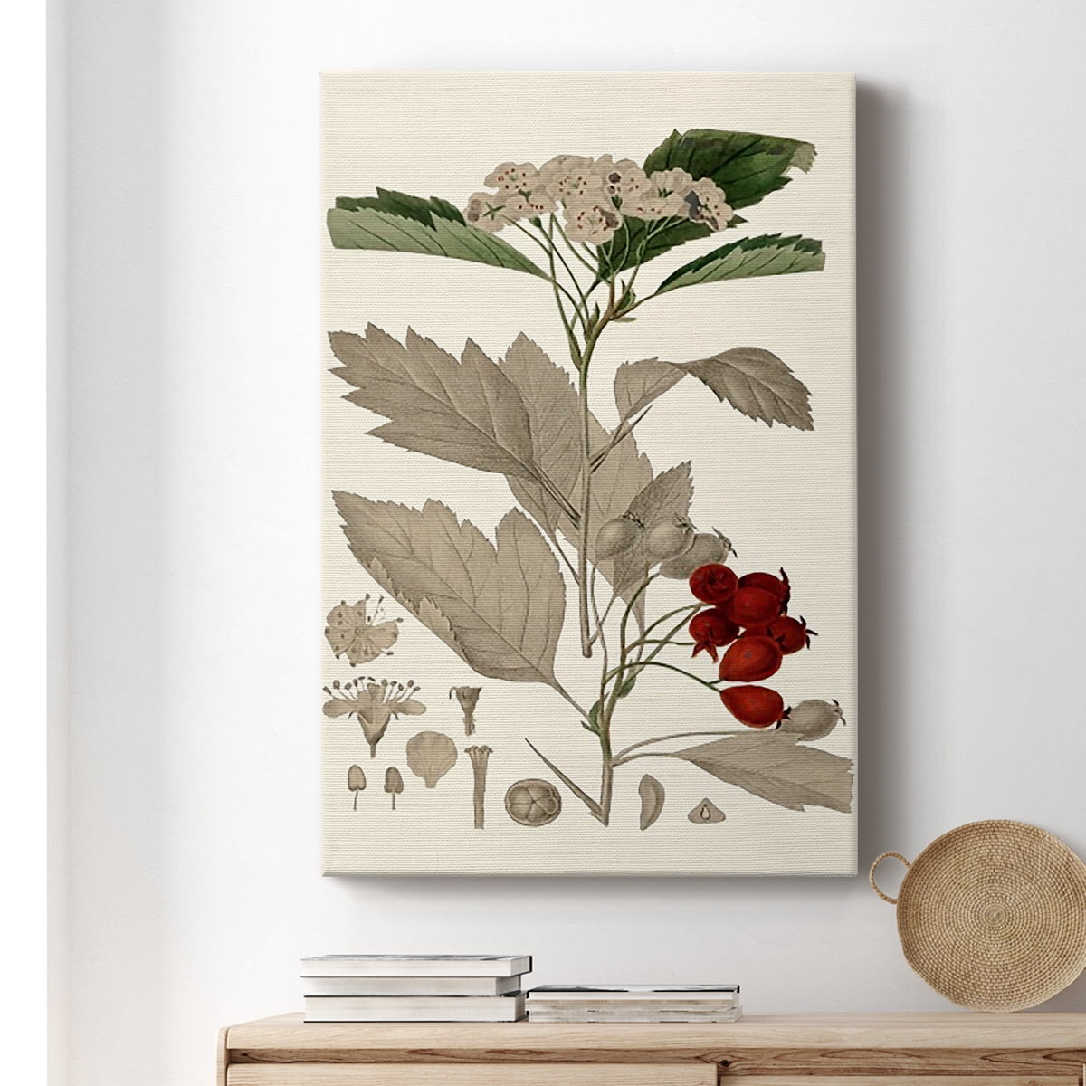 Leaves & Berries I Premium Gallery Wrapped Canvas - Ready to Hang