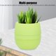 thumbnail image 4 of Mini Round Plastic Plant Flower Pot Garden Home Office Decoration Flower Pot for PlantingGreen, 4 of 5