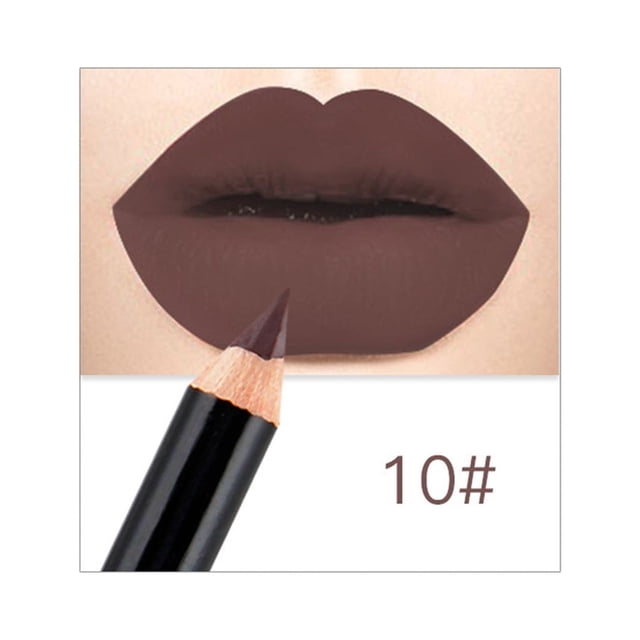 FcBaudy Rouge à Lèvres pour Femmes, Encre à Lèvres, Brillant à Lèvres Nude Mat Stylo Rouge à Lèvres Modifié Crayon Contour des Lèvres Rouge à Lèvres Crayon Contour des Lèvres
