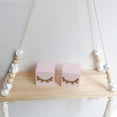 thumbnail image 2 of Ins Style Wall Shelf Child Decorative Shelf Storage & Organization Hanging with Rope and Wooden Board Princess Bedroom, 2 of 5