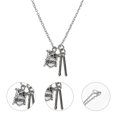 thumbnail image 3 of 2 Pcs Pops Gifts Rock Drum Necklace Creative Drum Set Necklace Drummer Gifts Men Graduation Party Favor, 3 of 4