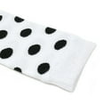 thumbnail image 3 of Wrapables Playful Patterns Baby & Toddler Leg Warmers, Black and White Polka Dots, 3 of 3