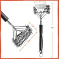 thumbnail image 5 of Pure Grill 3-in-1 Stainless Steel Bristle Free BBQ Grill Brush and Scraper, 5 of 7