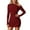 C-Red375, variant on DHFJKG Wedding Guest Dress Women Off The Shoulder Long Sleeve Bodycon Asymmetrical Party Gown Mini Dress 2026 Spring Fall Comfort Dresses