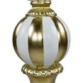 thumbnail image 6 of Northlight Ball Finial Commercial Size Christmas Decoration 48" - Gold and White, 6 of 7