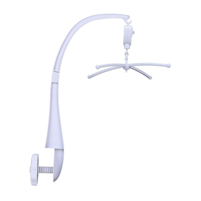 Juego de soporte para cuna de bebé, soporte para brazo de caja de música, soporte para campana de cama para móvil de cuna, cuna con estante giratorio