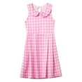 thumbnail image 4 of TiaoBug Kids Girl Plaid Dress White Pink Print Gingham A-Line Dresses Birthday Party Gown Type B 9-10, 4 of 7