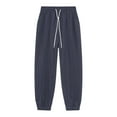 thumbnail image 6 of MIXUE Sweatpants for Men Solid Color Jogger With Pockets Warm Casual Trousers Holiday Wear,Blue,L, 6 of 6