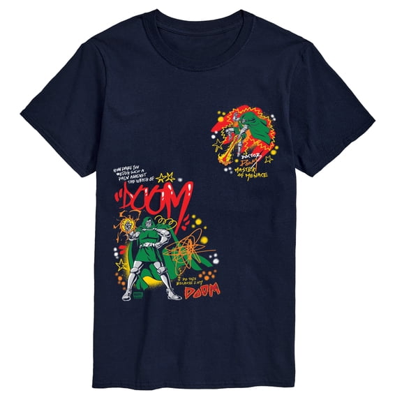 Fantastic Four - Doom Graffiti - Men's Short Sleeve Graphic T-Shirt