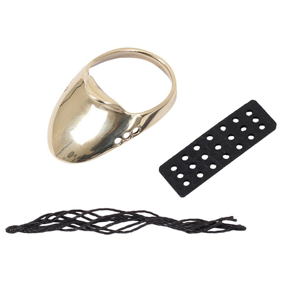 KAKOWELY 1 Set of Professional Archery Ring Wear-resistant Brass Ring Convenient Finger Ring,1.38X"X0.98"X0.79"