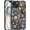 Celestial Collage Sun Moon Stars, variant on Case for iPhone 15 Pro Max, Dark Haunted House Gothic Halloween Phone Case Slim Silicone Shockproof Cover for Girls Women (Frosted & Durable)