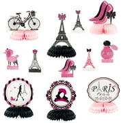MALLMALL6 Paris Honeycombs Centerpieces Party in Paris Party 12Pcs