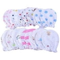 thumbnail image 1 of Guantes de algodón para bebés, antiarañazos, para niños y niñas de 6 meses (5 pares), 1 of 5